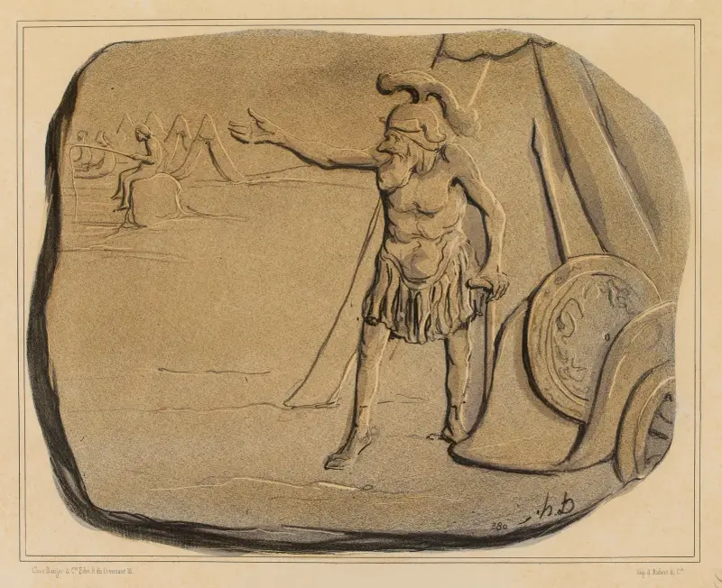 La colère d’Agamemnon av Honoré Daumier