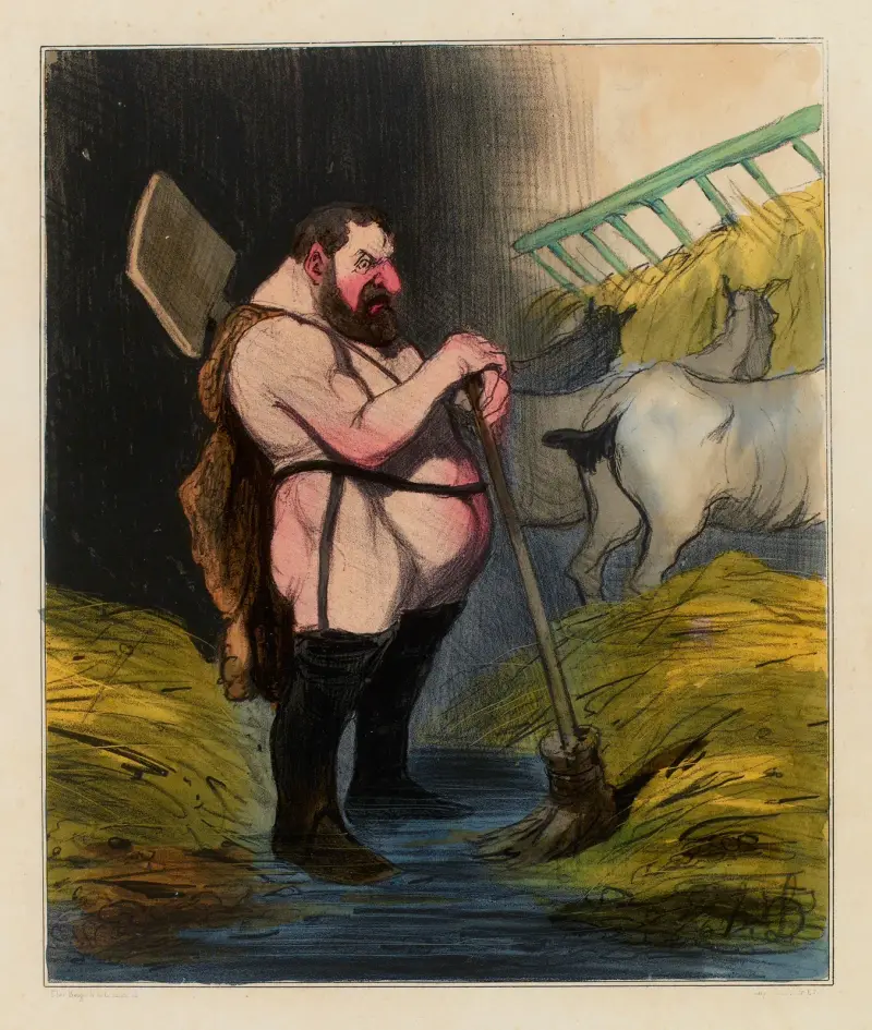 Stajnie Augiasza, Honoré Daumier