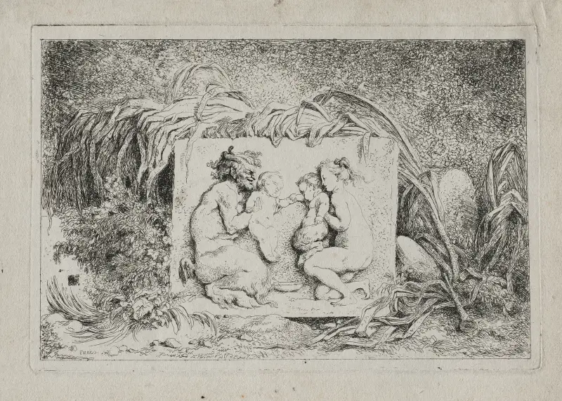 Bacchanale; Die Familie des Satyrn von Jean-Honoré Fragonard
