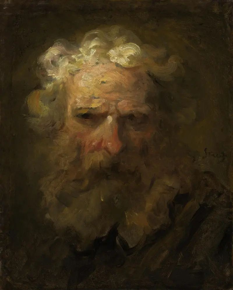 Huvud av en gammal man av Jean-Honoré Fragonard