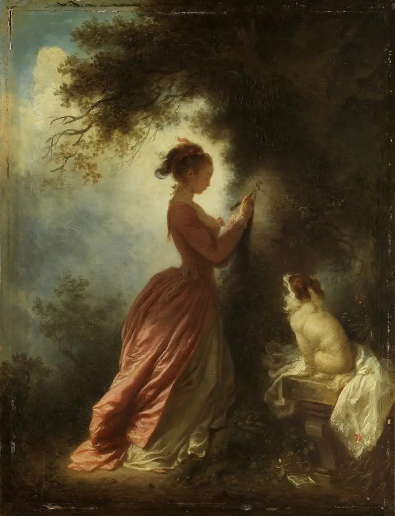 Die Zahl der Liebe (Die Erinnerung) von Jean-Honoré Fragonard