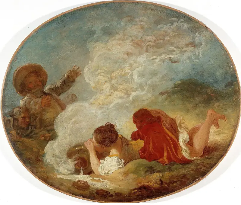 Perrette a hrnec mléka, Jean-Honoré Fragonard
