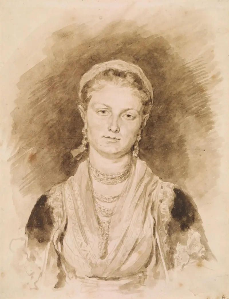 Portrait of a Neapolitan Woman av Jean-Honoré Fragonard