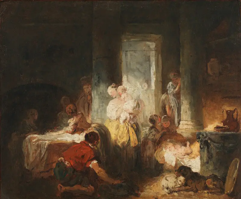 Römisches Interieur von Jean-Honoré Fragonard
