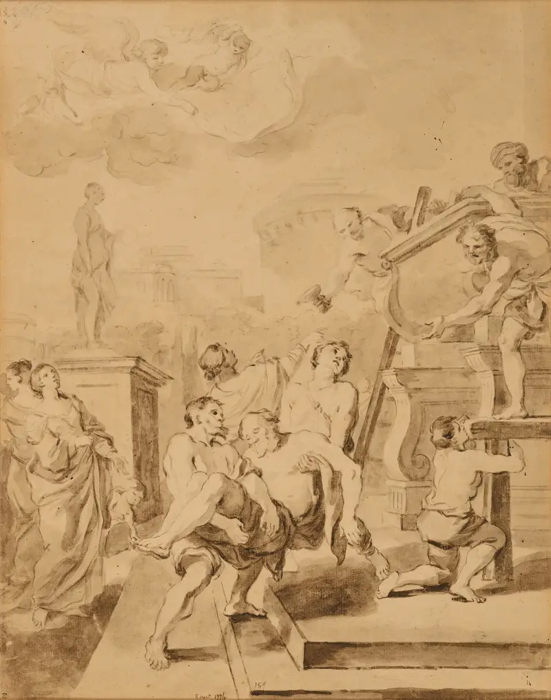 Sankt Andreas gravplats av Jean-Honoré Fragonard