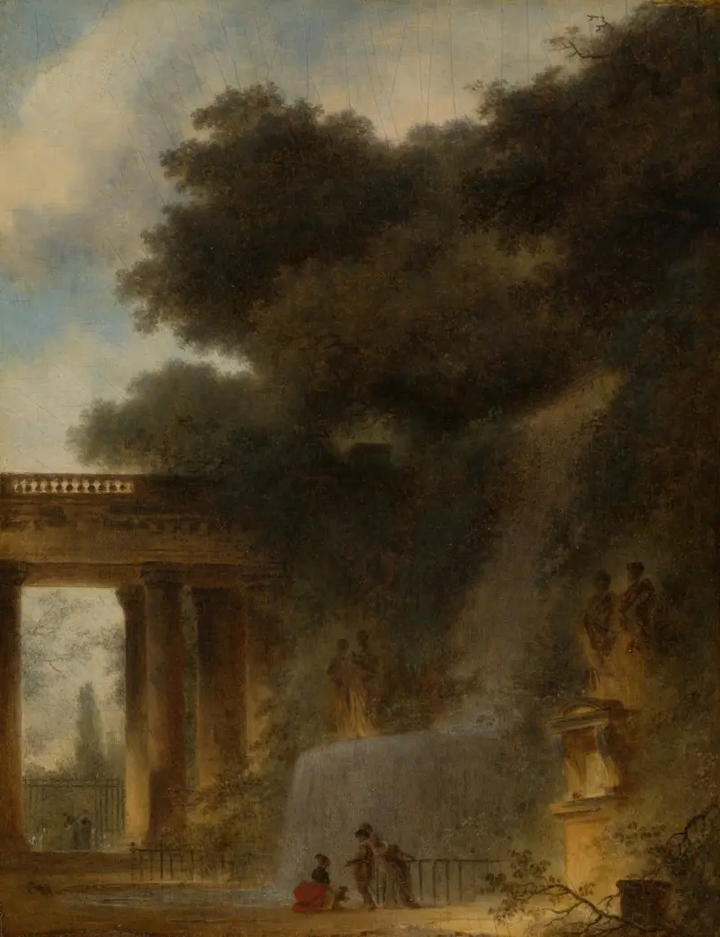 Der Wasserfall von Jean-Honoré Fragonard