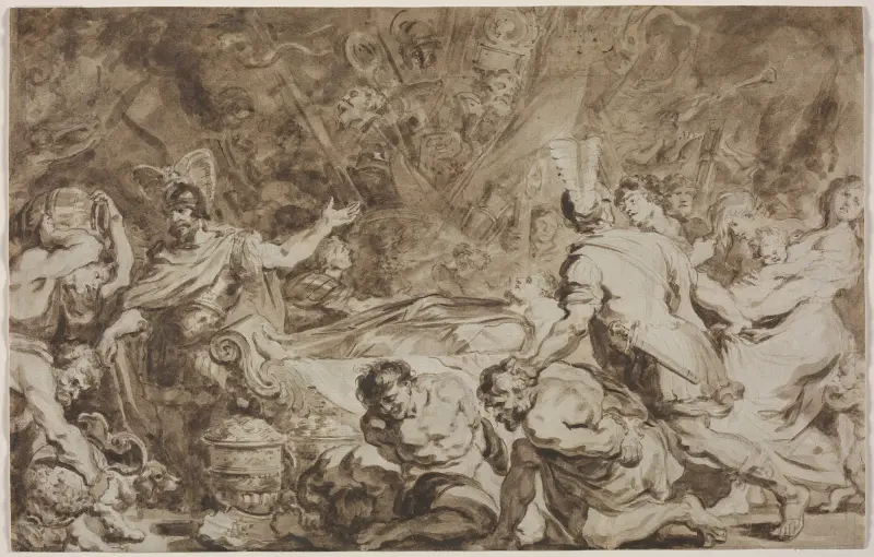 Das Begräbnis des Decius Mus von Jean-Honoré Fragonard