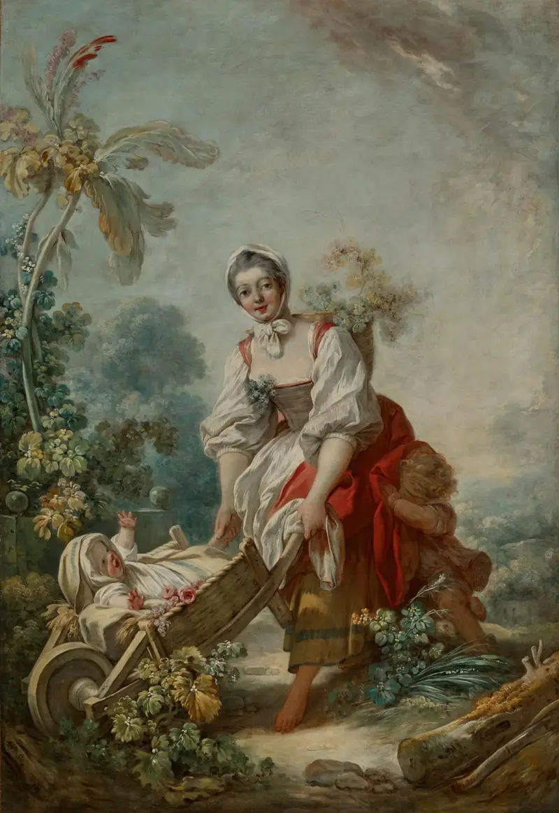 Moderskapets glädje av Jean-Honoré Fragonard