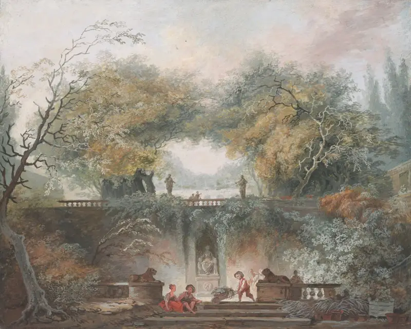 Der kleine Park, 1765 von Jean-Honoré Fragonard