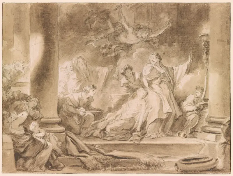 Koresos offer av Jean-Honoré Fragonard