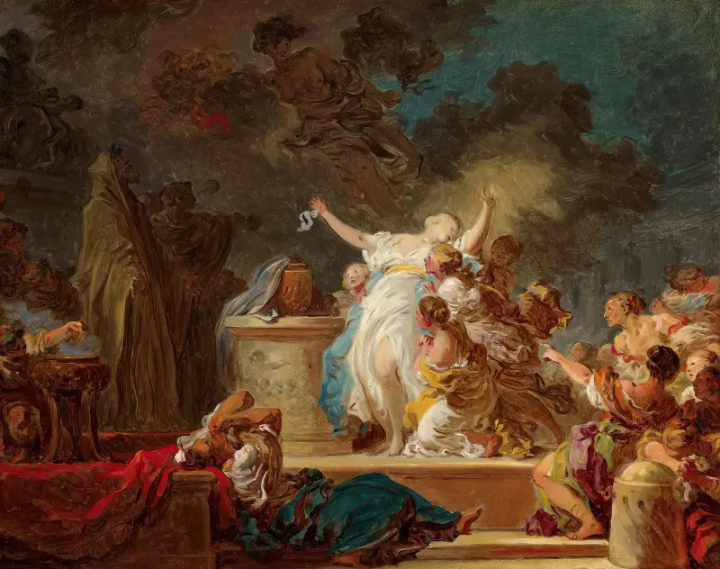 Offret till Minotauren av Jean-Honoré Fragonard