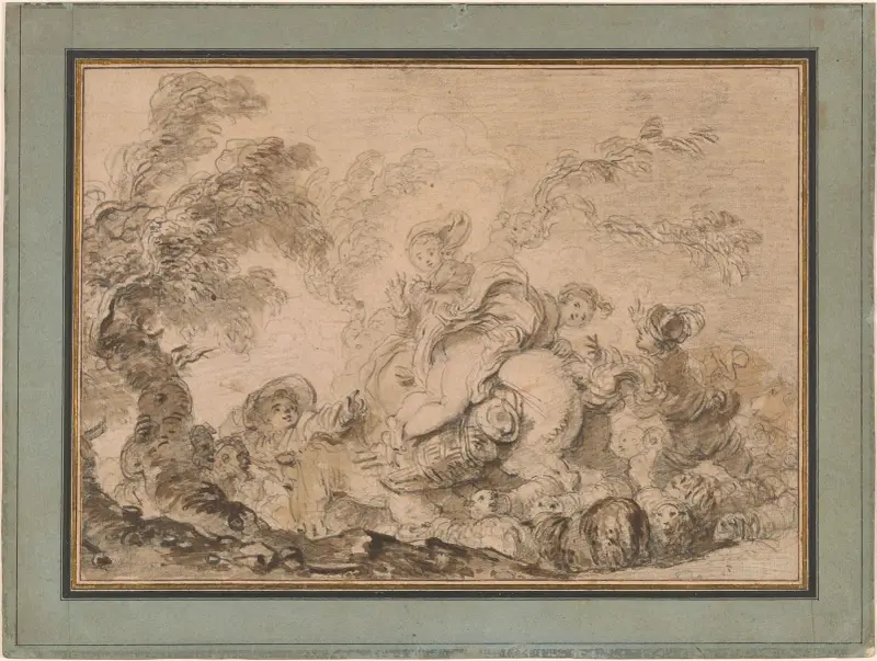Den plötsliga vindilen av Jean-Honoré Fragonard