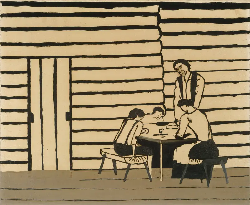 Family Supper (Saying Grace) av Horace Pippin