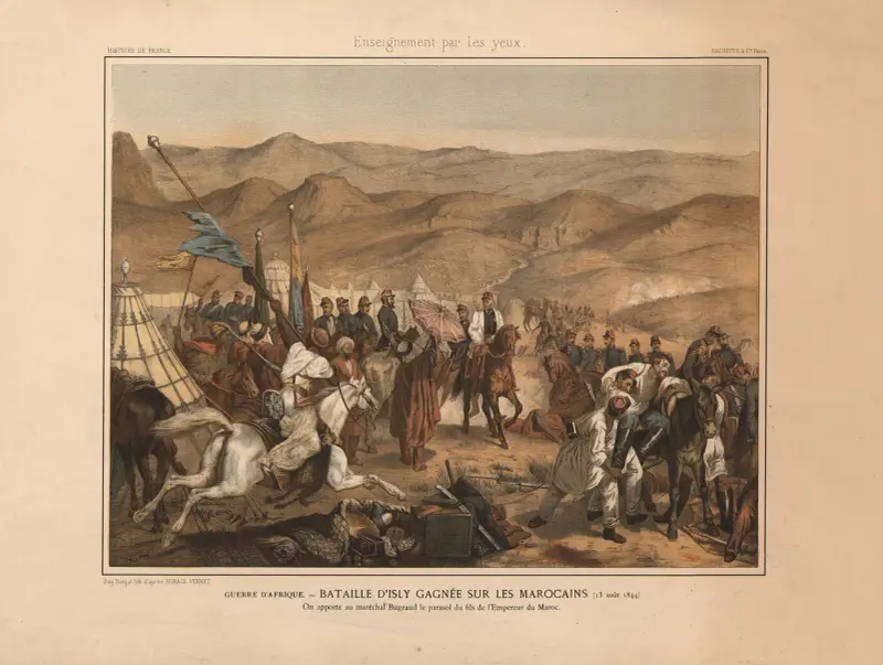 Afrikanska kriget – slaget vid Isly, seger mot marockanerna (13 augusti 1844) av Horace Vernet