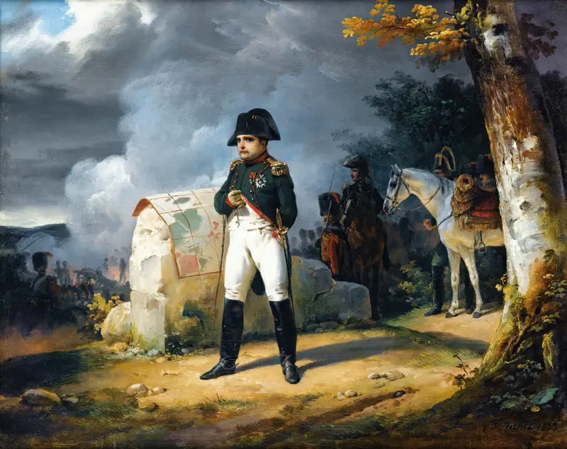 Napoleon i Charleroi, juni 1815 av Horace Vernet