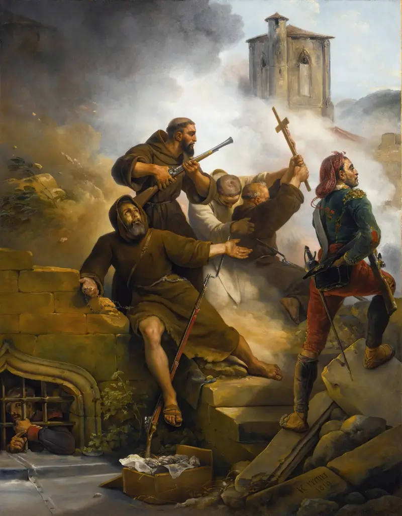 Belägringen av Zaragoza av Horace Vernet