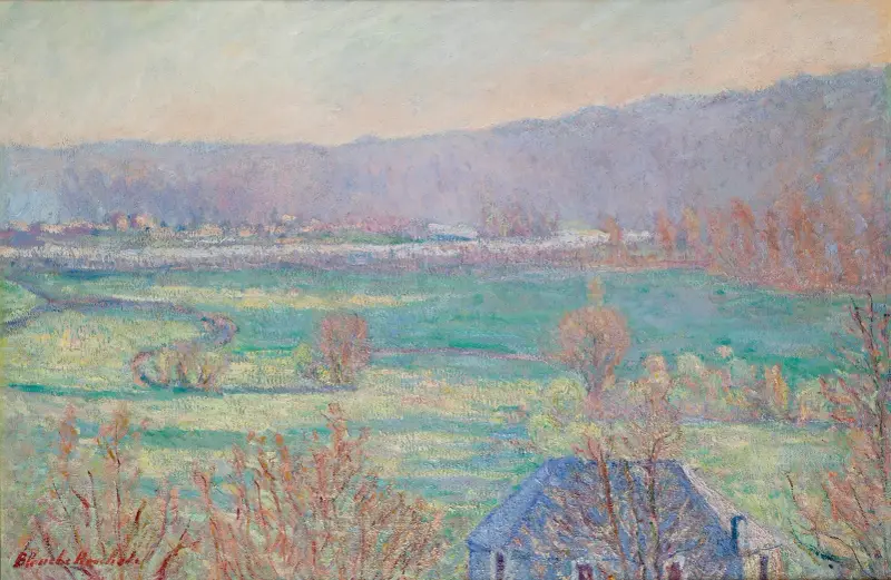 Det blå huset i trakten av Giverny av Blanche Hoschedé-Monet