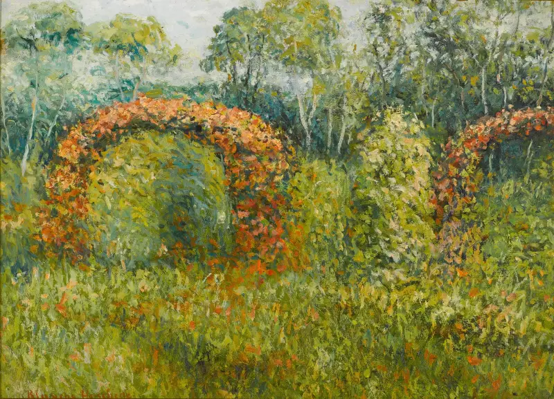 La roseraie à Giverny – nr 1 av Blanche Hoschedé-Monet