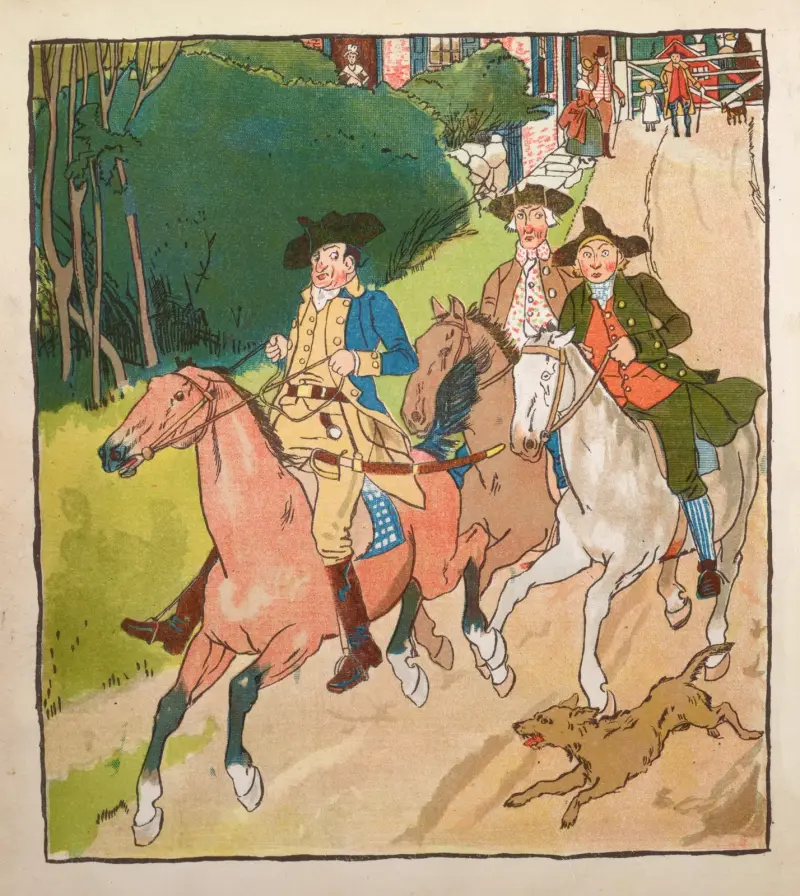 Yankee Doodle: en gammal vän i ny dräkt, plansch 1 av Howard Pyle