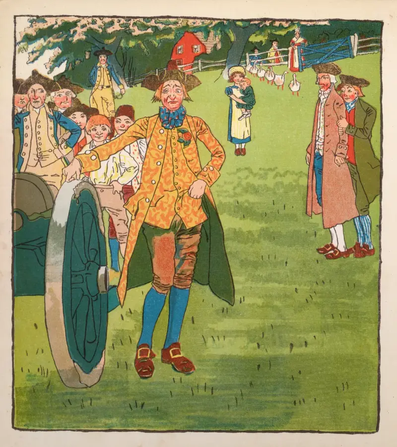 Yankee Doodle: An old friend in a new dress Pl.4 av Howard Pyle
