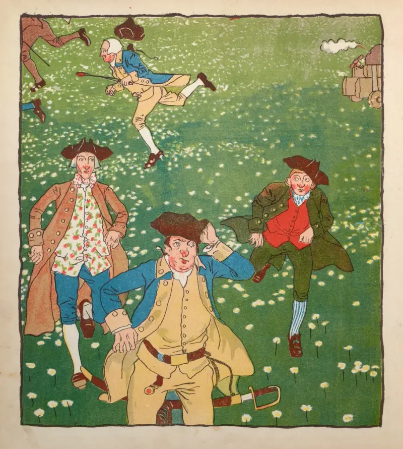 Yankee Doodle: An old friend in a new dress Pl.5 av Howard Pyle