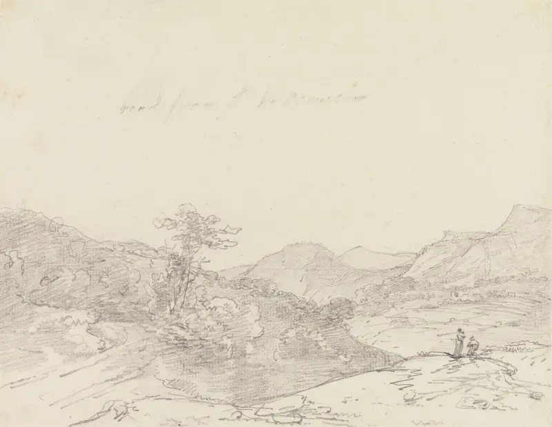 Between Llangollen and Oswestry av George Howland Beaumont