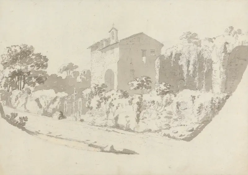 Eremitaget nära Albano av George Howland Beaumont