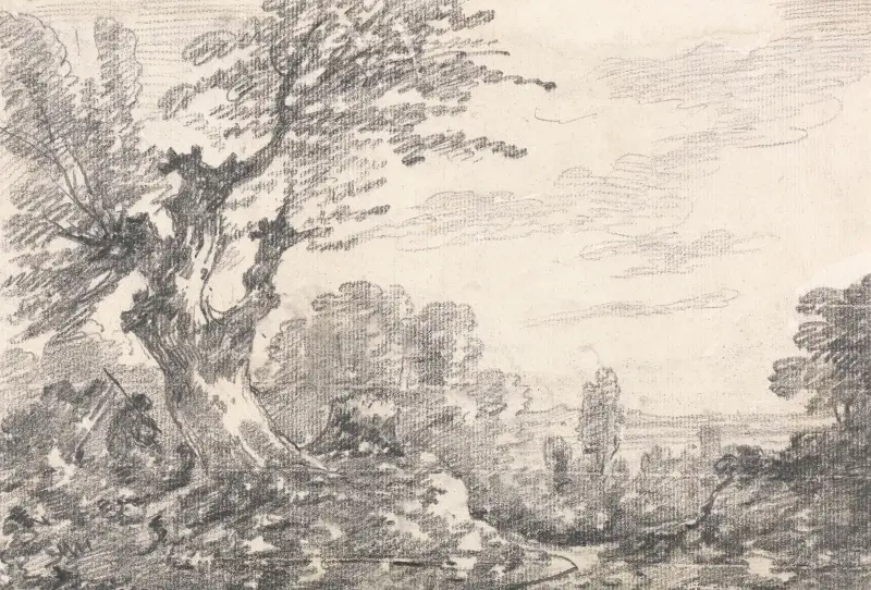 Landscape Composition av George Howland Beaumont