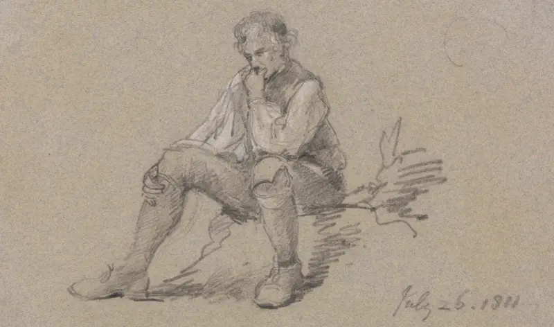 Man Sitting av George Howland Beaumont