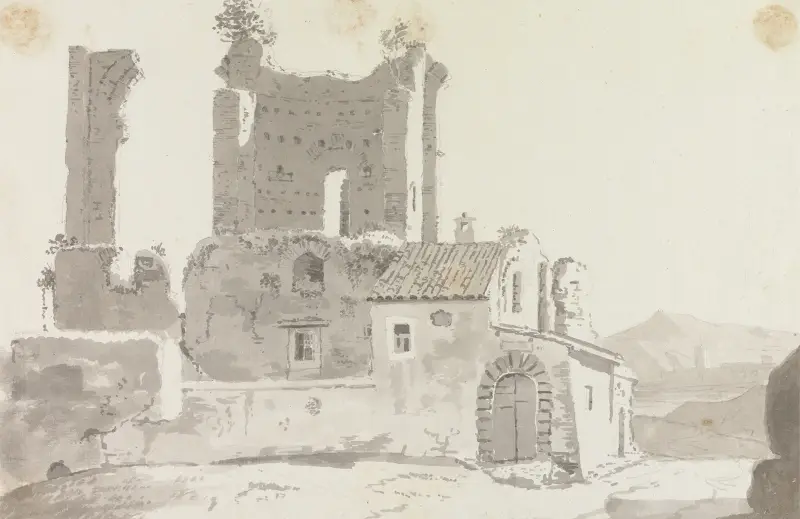 Ruiny u Říma, George Howland Beaumont