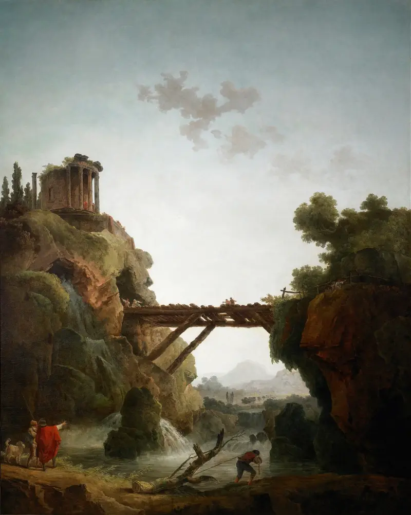 Fantastische Ansicht von Tivoli von Hubert Robert