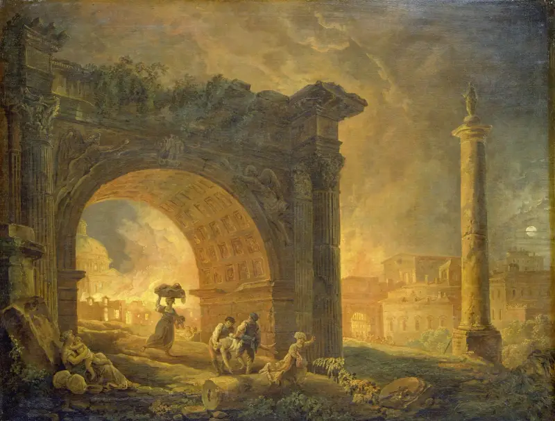 Römische Ruinen, 1773 von Hubert Robert