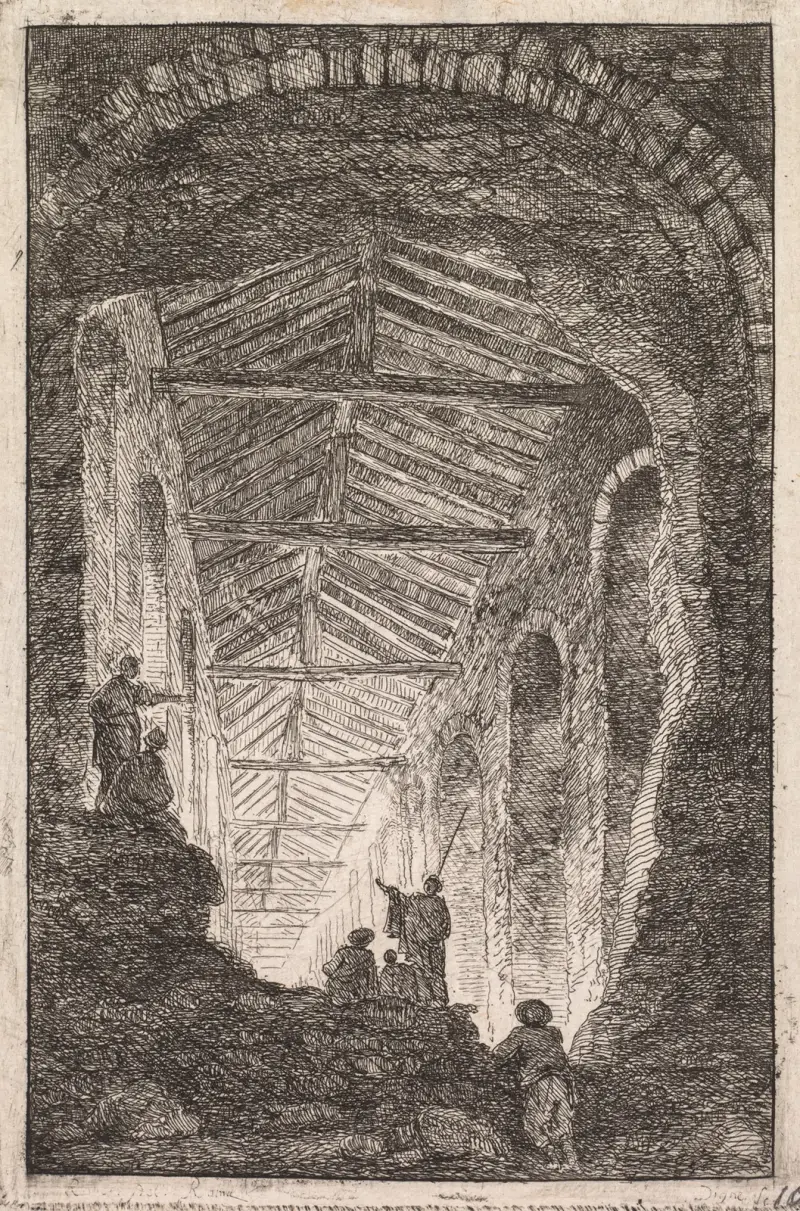The Antique Gallery av Hubert Robert