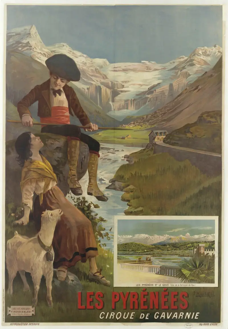 Pyrenéerna – cirque de Gavarnie av Frederic Hugo d’Alési