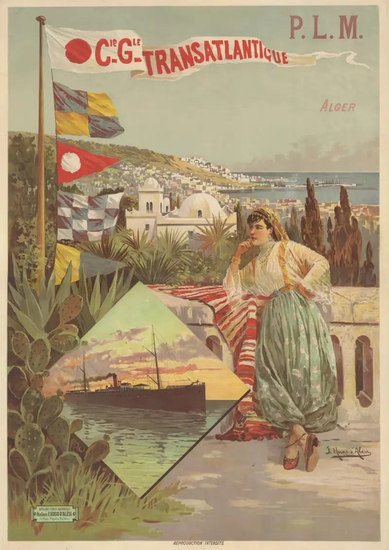 P.L.M. Compagnie Générale Transatlantique. Alger av Frederic Hugo d’Alési