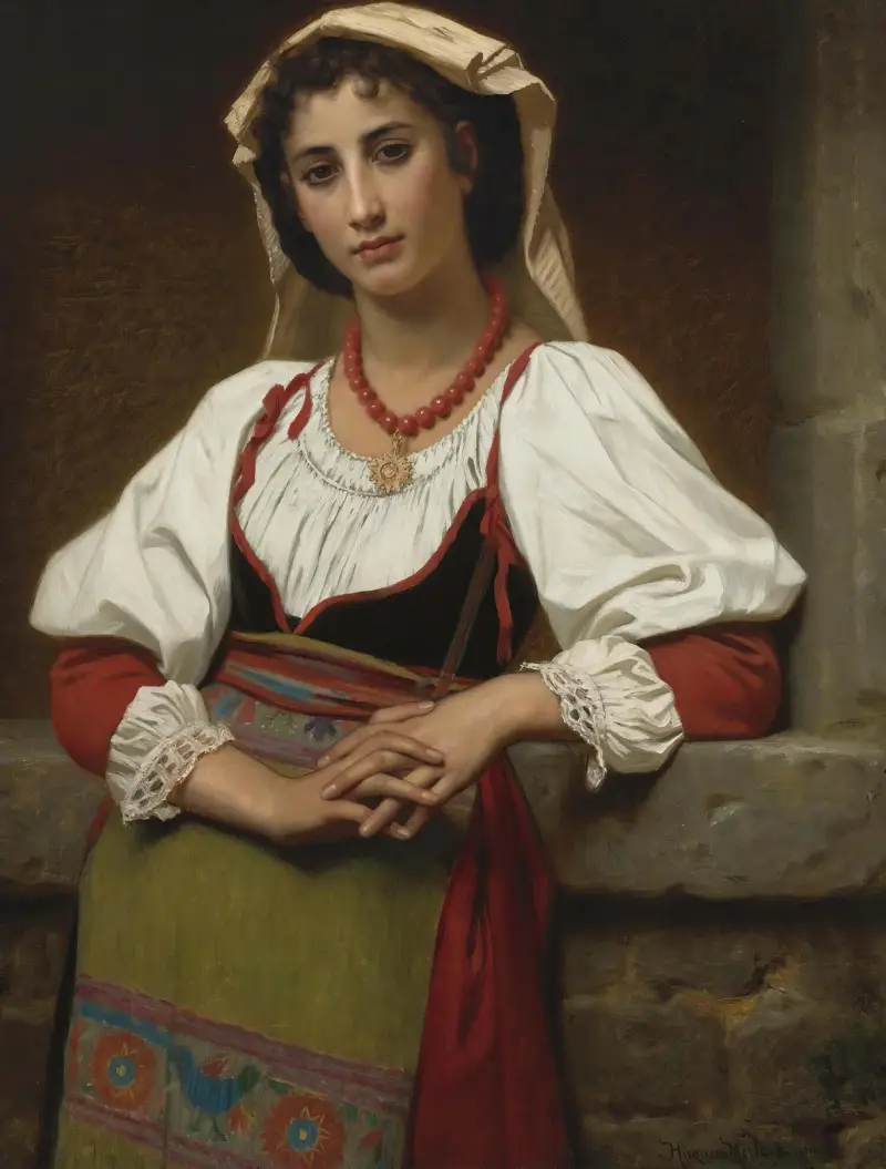 Das neapolitanische Mädchen von Hugues Merle