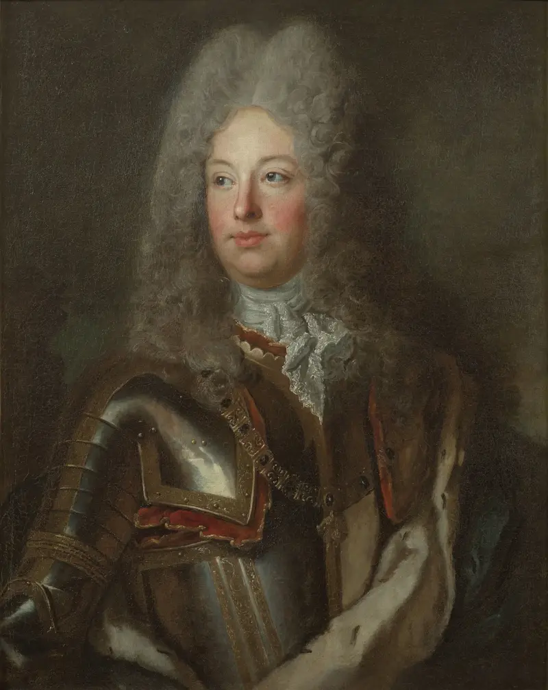 Porträtt av kung Filip V av Spanien av Hyacinthe Rigaud