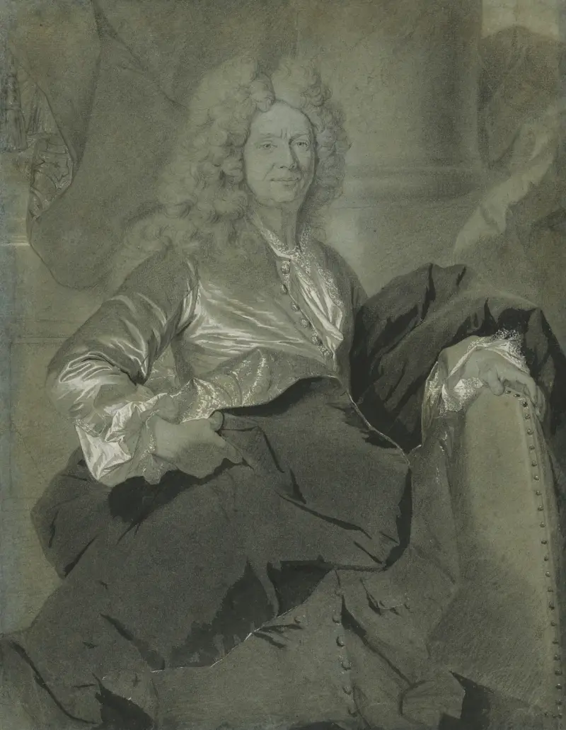 Porträtt av en man, 1710 av Hyacinthe Rigaud