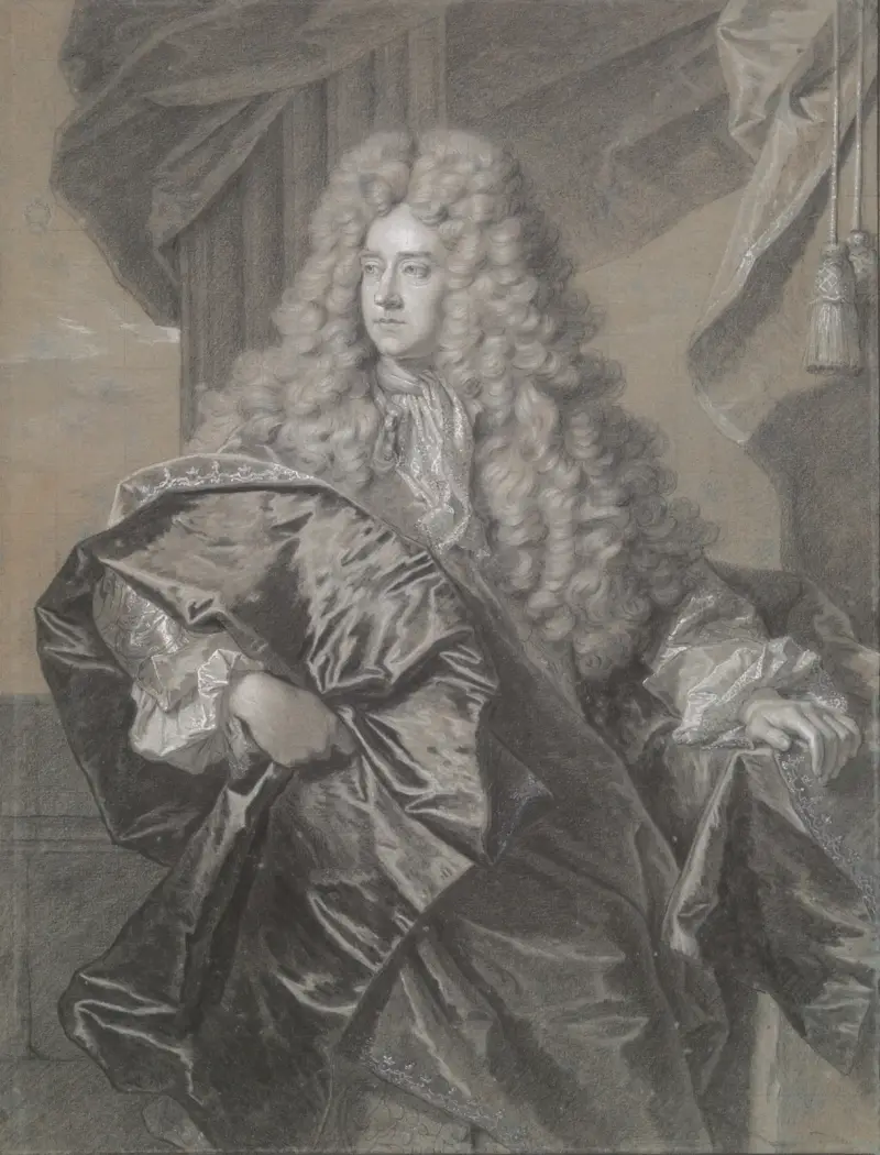 Porträtt av Edward Villiers, förste earl av Jersey av Hyacinthe Rigaud