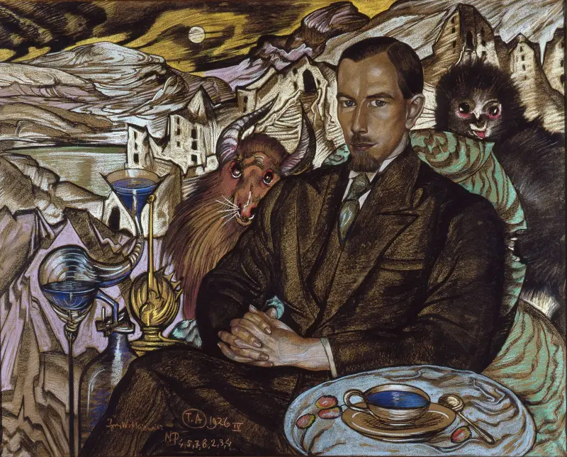 Porträtt av Włodzimierz Nawrocki av Stanisław Ignacy Witkiewicz