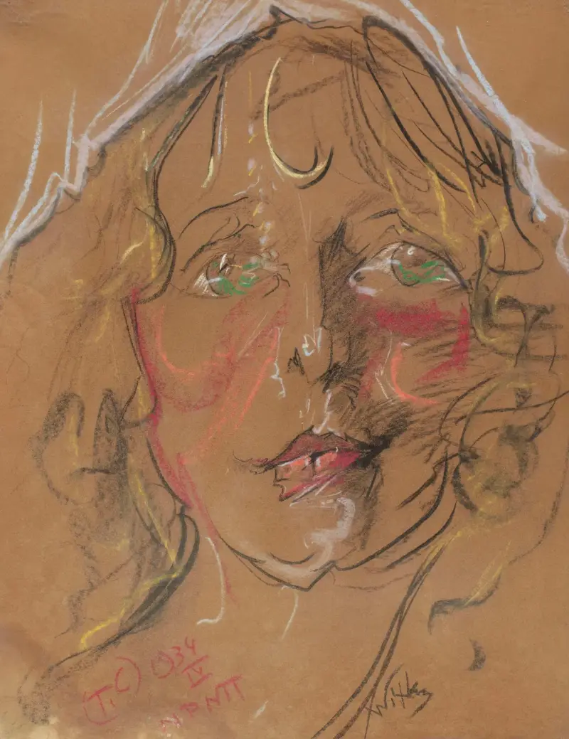 Portret Eugenii Bundykowej, 1934 – nr 2 av Stanisław Ignacy Witkiewicz