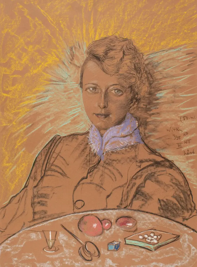 Portret Eugenii Bundykowej, 1935 – nr 2 av Stanisław Ignacy Witkiewicz