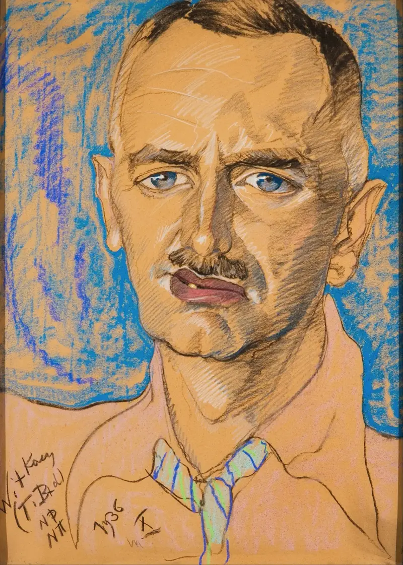 Porträtt av Mieczysław Gajewicz av Stanisław Ignacy Witkiewicz
