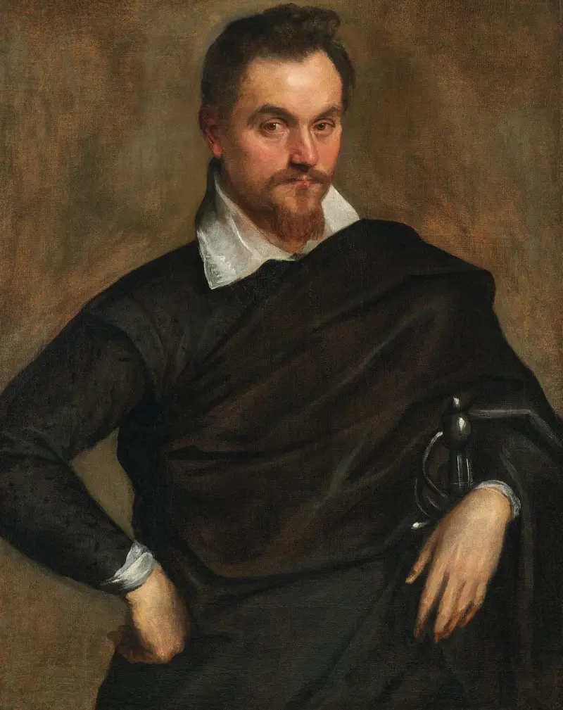 Porträtt av en adelsman av Jacopo Palma il Giovane