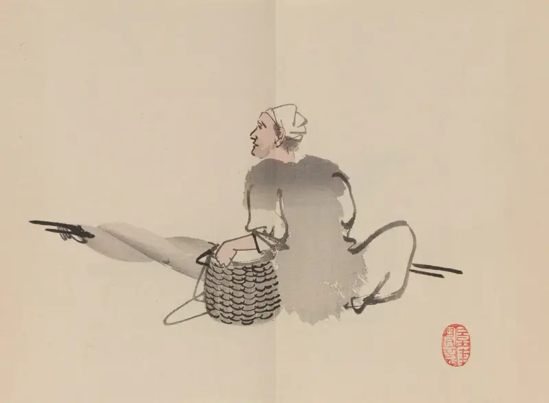 Keinen shūgajō, plansch 74 av Imao Keinen