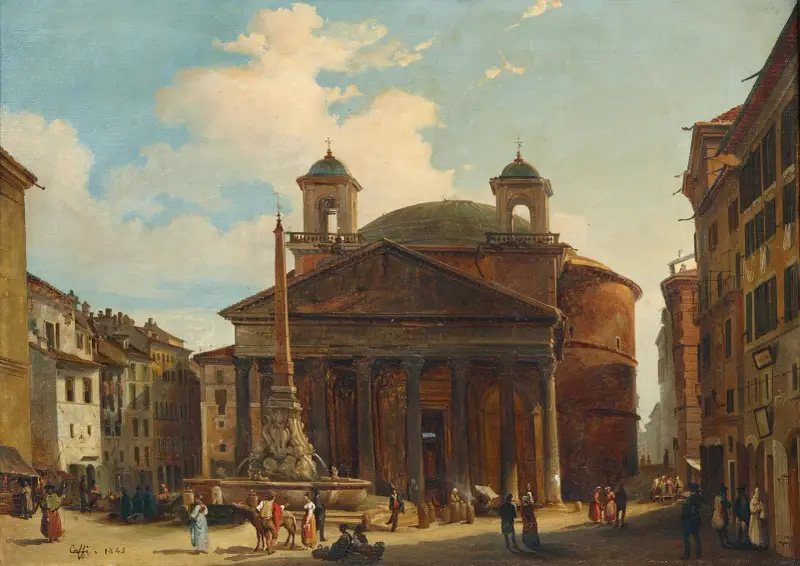 Rom, Pantheon von Ippolito Caffi