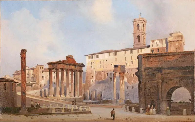 Das Römische Forum von Ippolito Caffi
