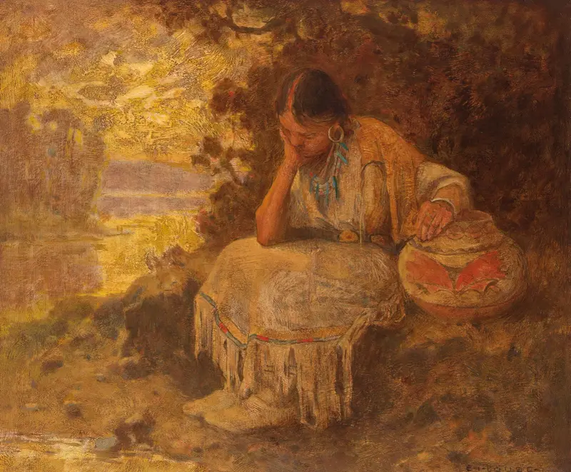 Indiánská dívka, Eanger Irving Couse