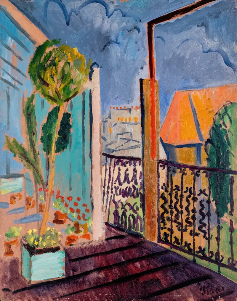View from the Studio Window von Isaac Grünewald