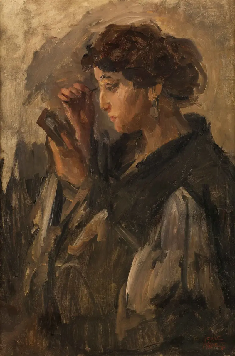 Dame mit Handspiegel von Isaac Israëls